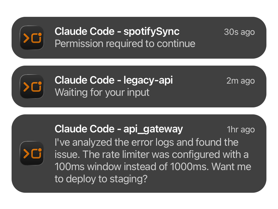 Smart notification settings